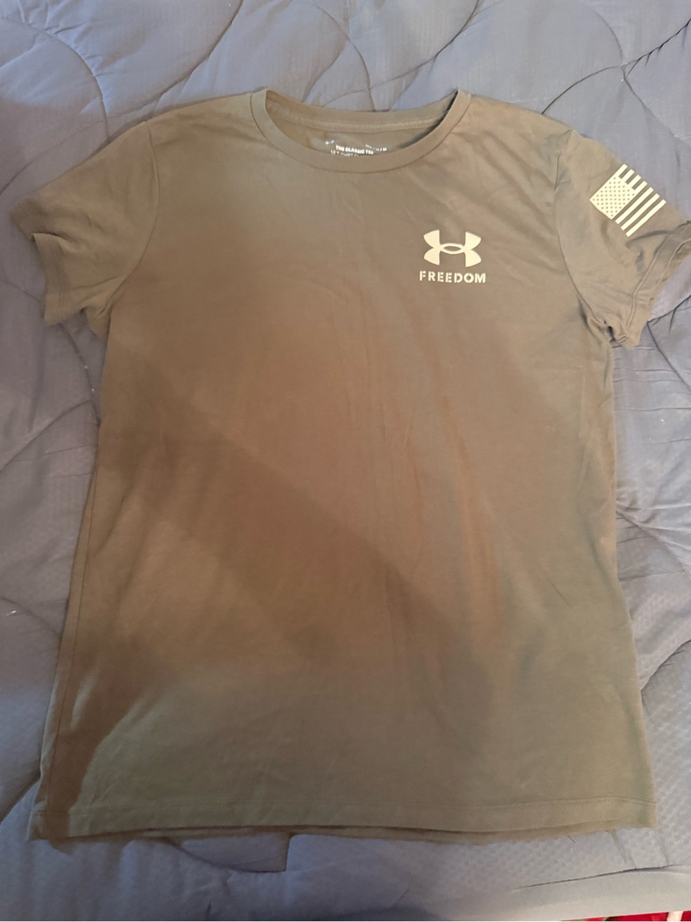 Under Armour Men's Short Sleeve Freedom Tee - Olive Green